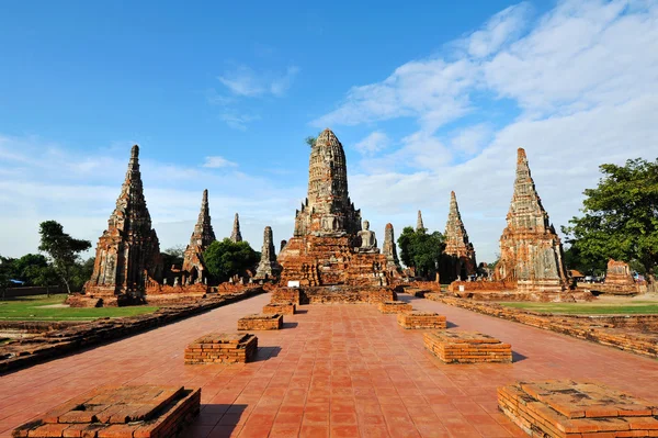 Wat Chai Wattanaram en Ayutthaya, Tailandia —  Fotos de Stock