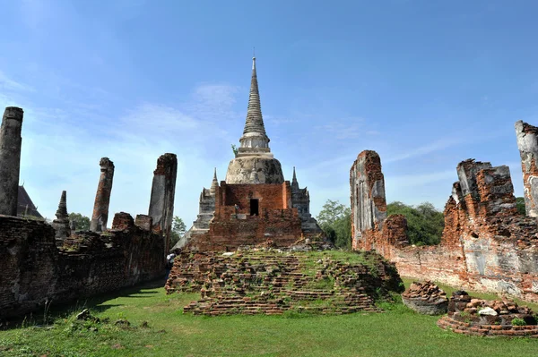 Wat Phar Srisanphet en Ayutthaya, Tailandia Imagen de archivo