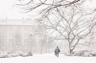 yoğun kar yağışı