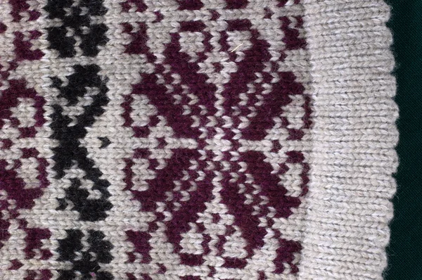 Texture laine naturelle tricot motif — Photo