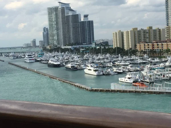 Praia Sul Marina Barcos — Fotografia de Stock