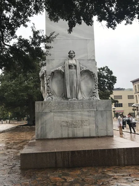 San Antonio Alamo Statues — Stock Photo, Image