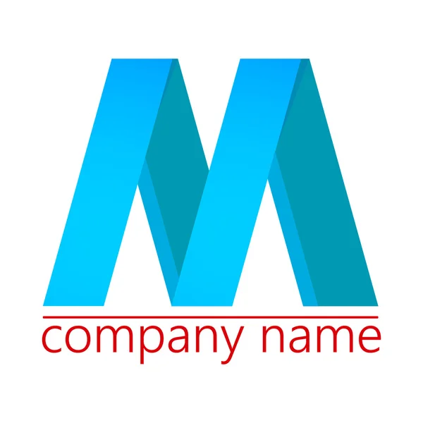 M de logotipo — Vector de stock