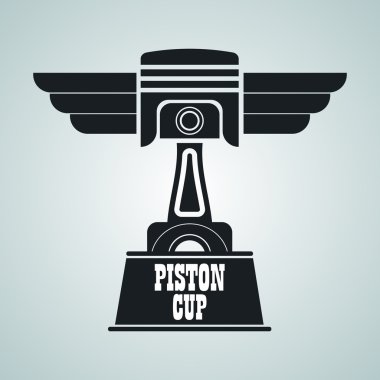 piston.the Cup of the plunger , icon, badge, stripe, any size great quality. a vector image. clipart