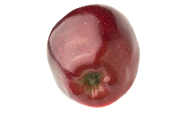 Färskt saftigt rött äpple — Stockfoto