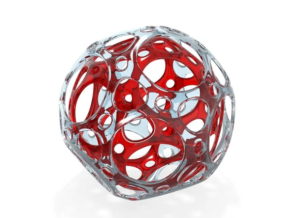 Soyut şeffaf biçim 3d oluşturma