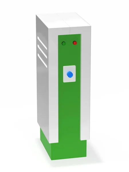 Elektrische Auto Oplaadstation Rendering — Stockfoto