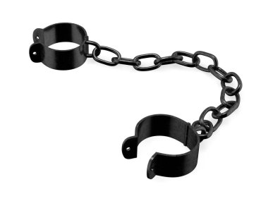 Old shackles 3d rendering clipart
