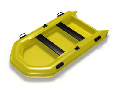 Şişirilebilir tekne 3D görüntüleme