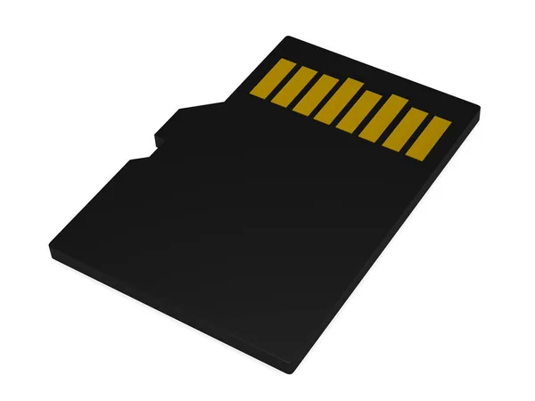 マイクロSdカードの3Dレンダリング — ストック写真