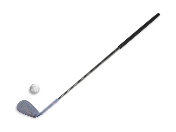 Clube Golfe Com Bola Renderização — Fotografia de Stock