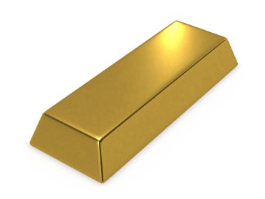 altın çubuk 3d oluşturma