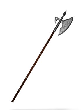 Savaş halberd 3D görüntüleme
