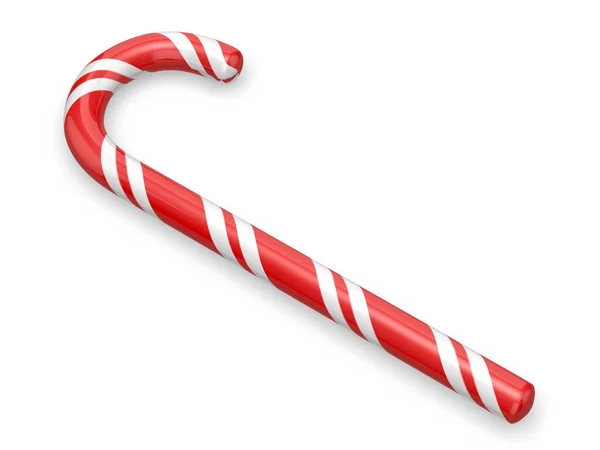 Karácsonyi Cukornád Cukornád Renderelés — Stock Fotó