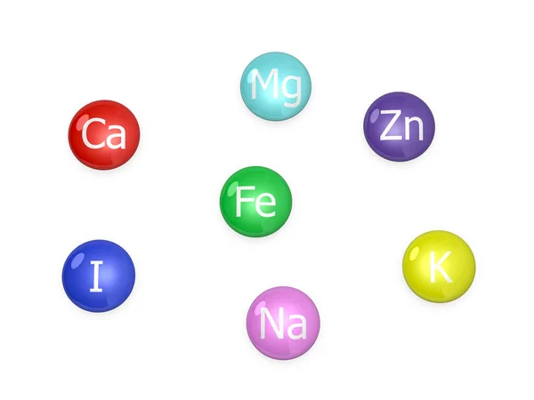 Microelements Sign Rendering — Stock Photo, Image