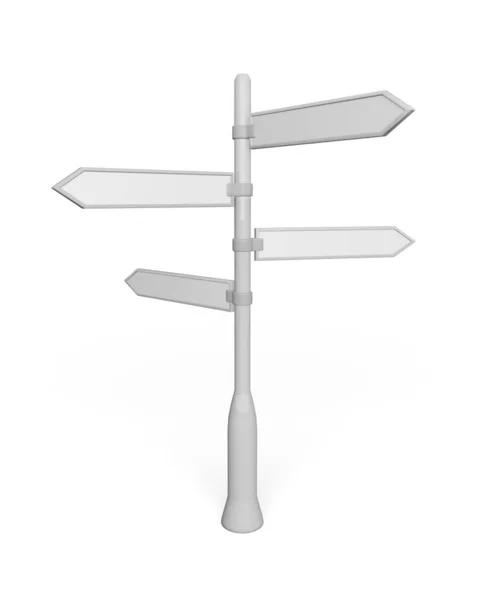 Padrão Signpost Renderização — Fotografia de Stock