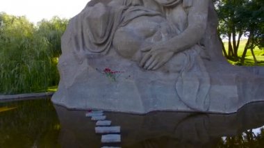 Anıt Mamayev Kurgan memorial Volgograd, Stalingrad karmaşık evde