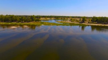 Uçuş Nehri üzerinde Volga, Volgograd, Rusya Federasyonu