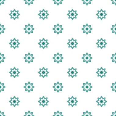 Soyut geometrik çiçek seamless modeli