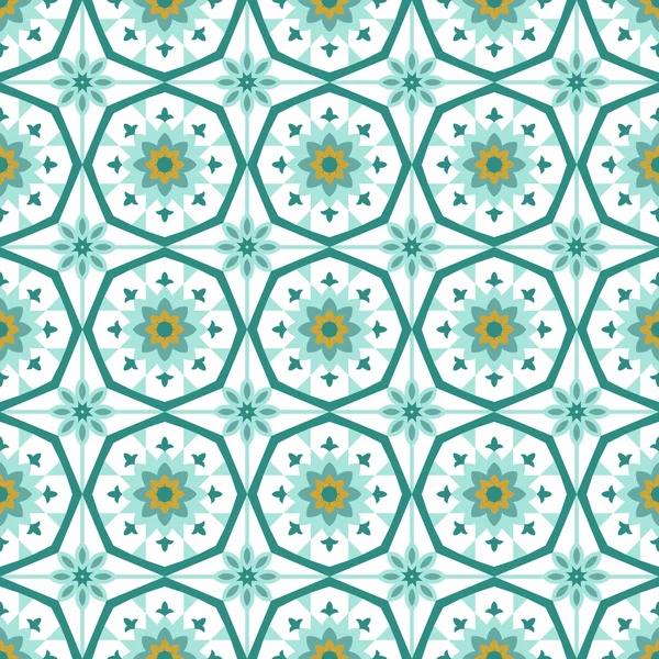 Декоративна ісламська плитка безшовний візерунок — стоковий вектор