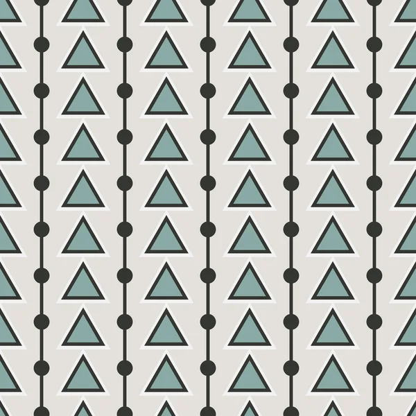 Driehoek pijl en punten naadloze patroon. Kan worden gebruikt voor web, print en boek design, home decor, mode textiel, behang. — Stockvector