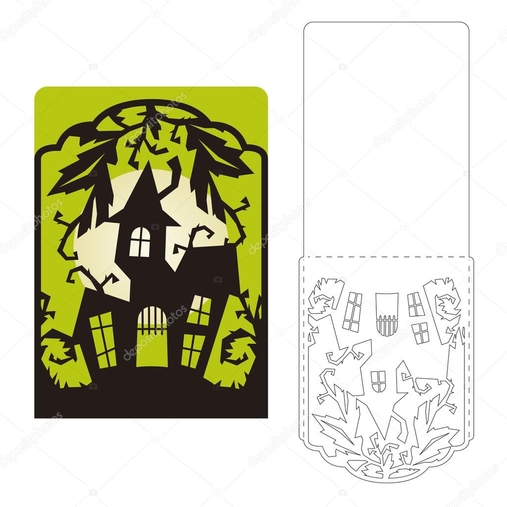 Halloween Wedding Invitations Templates Laser Cut Halloween