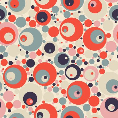 Retro daireler seamless modeli.