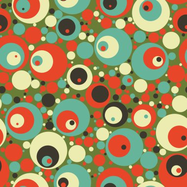 Retro daireler seamless modeli.