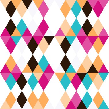 Kabile rhombus üçgenler seamless modeli ile
