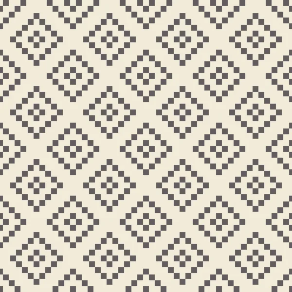 Pixel rombo patrón sin costura — Archivo Imágenes Vectoriales