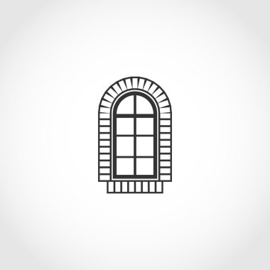 Vintage pencere simgesi