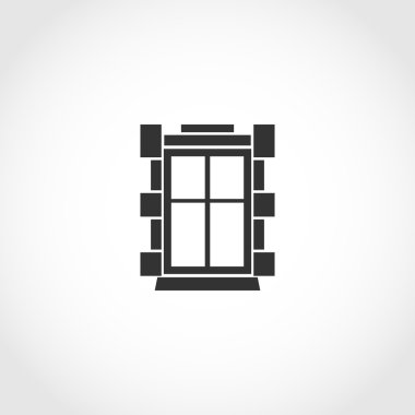 Vintage pencere simgesi