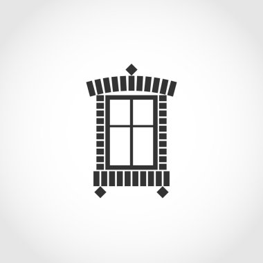 Vintage pencere simgesi