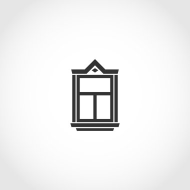 Vintage pencere simgesi