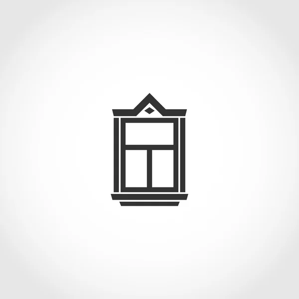 Icono ventana Vintage — Vector de stock