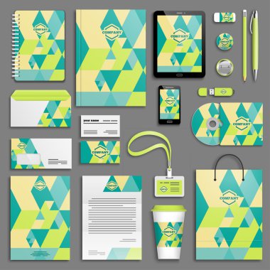 Kurumsal kimlik şablon seti