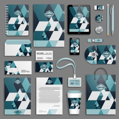 Kurumsal kimlik şablon seti