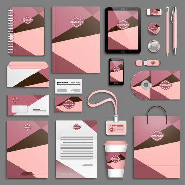 Kurumsal kimlik şablon seti