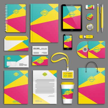 Kurumsal kimlik şablon seti