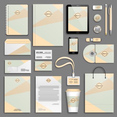 Kurumsal kimlik şablon seti