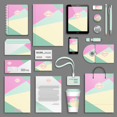 Kurumsal kimlik şablon seti