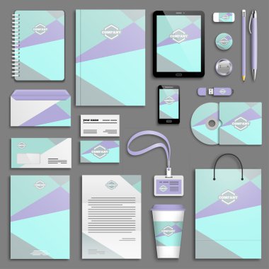 Kurumsal kimlik şablon seti