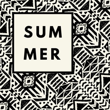 Yaz hipster boho şık tasarım