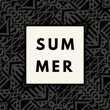 Yaz hipster boho şık tasarım