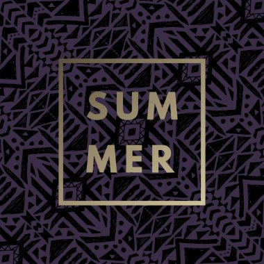 Yaz hipster boho şık tasarım