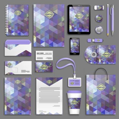 Kurumsal kimlik şablon seti