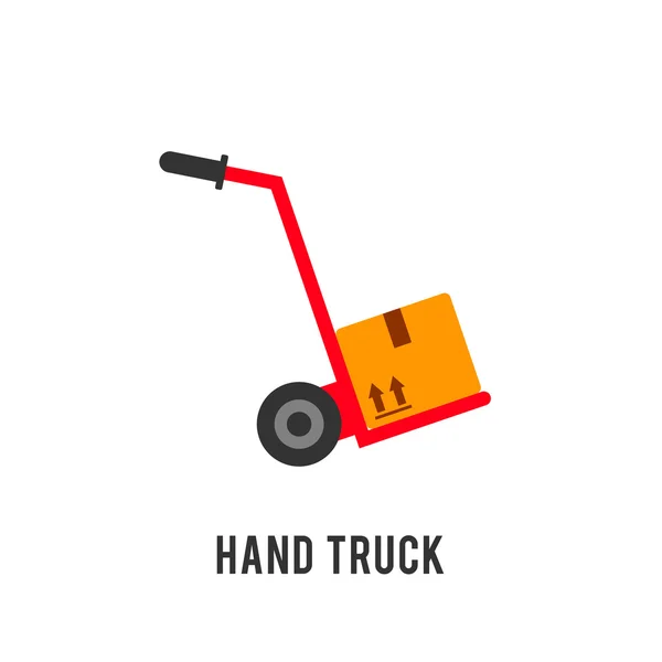 Ilustración de camión de mano — Archivo Imágenes Vectoriales