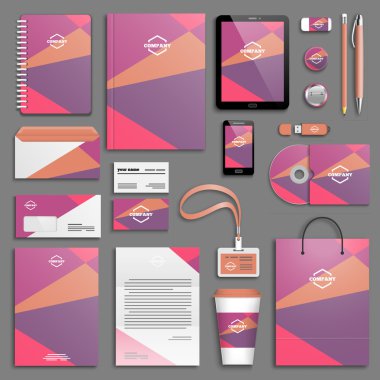 Kurumsal kimlik şablon seti