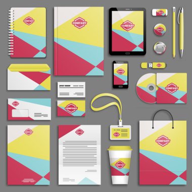 Kurumsal kimlik şablon seti