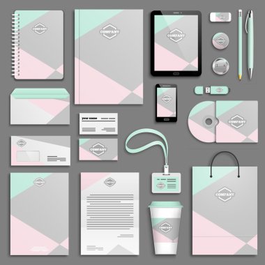 Kurumsal kimlik şablon seti